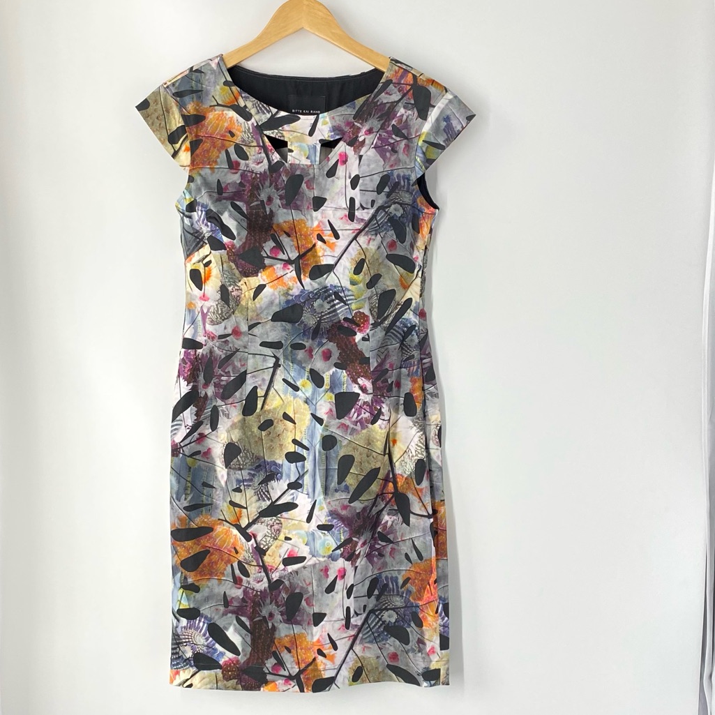 Bitte Kai Rand Cap Sleeve Printed Dress